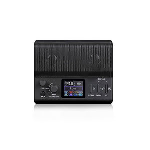 Black FB-100 Portable Bluetooth Electric Guitar Comprehensive Effects Processor Built-in 20 Sets of IR Cabinet Simulations