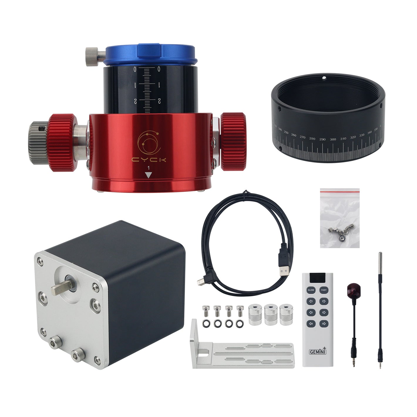 TeSeek Large Aperture Version Dual-speed 2-inch SCT Telescope Focuser + EAF Automatic Star Focuser Pro Kit