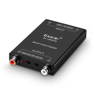 Xz-U803Pro Portable Vinyl MM/MC Phono Preamplifier USB 5V Input Compatible with MM/MC Cartridge