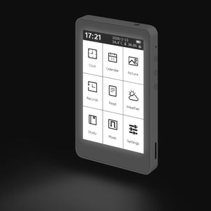 HamGeek M3 Portable E-Book Reader 3.7-inch Touch Screen E-Paper 10-Level Adjustable Backlight Clock E-Ink Display