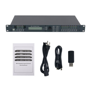 4.8SP 110V/220V 4 Inputs and 8 Outputs Digital Speaker Audio Processor Stage Performance Audio Effector for DriveRack