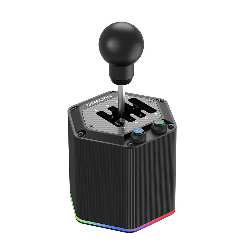 SIMSONN HS Pro Shifter Dual Mode Hybrid H-Pattern Sequential Shifter 6+R/7+R Mode Switch with RGB Light Control
