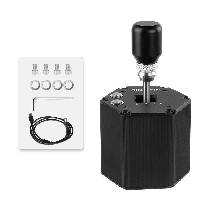 SIMSONN H-PRO-A Racing Game Simulator Gear Shifter USB Plug and Play Support for PC Windows System