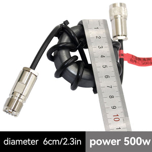 500W Shortwave Choke Magnetic Coil Anti-interference 1:1 Current Type Balun for HF Shortwave Radios