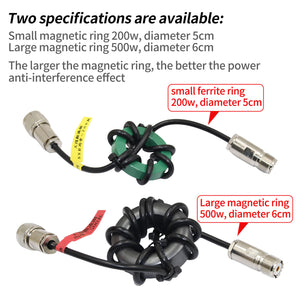 500W Shortwave Choke Magnetic Coil Anti-interference 1:1 Current Type Balun for HF Shortwave Radios