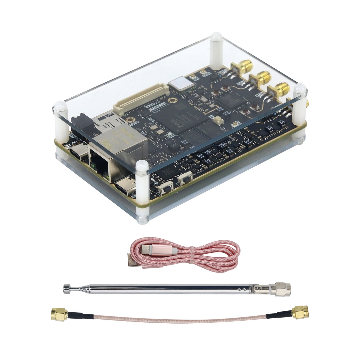 HamGeek Z7SDRLite AD9363 Maker Version Software Defined Radio Development Board XC7Z020 Compatible with PlutoSDR (Acrylic Shell)