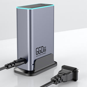 AU Plug WLX-F8L 660W High Power GaN Fast Charger Desktop Multi-port Fast Charging Station PD+QC3.0