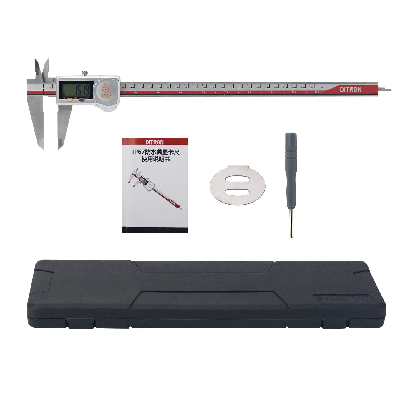 MiYee MY-607-300 Industrial 0-300mm IP67 Waterproof Oil-proof Absolute Origin Electronic Digital Caliper