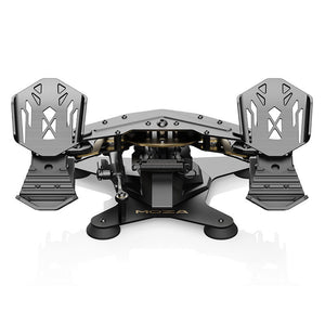 High Precision MRP Rudder Pedal Racing Flight Game Simulator Pedal with Multi-speed Adjustable Hydraulic Damper for MOZA