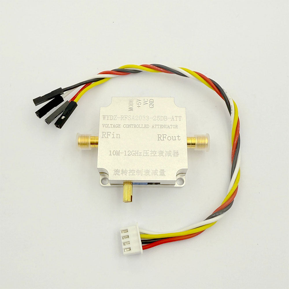 WYDZ-RFSA2033-25DB-ATT 10MHz-12GHz 0-2.5V Voltage Controlled RF Attenuator Module with SMA Female Connector
