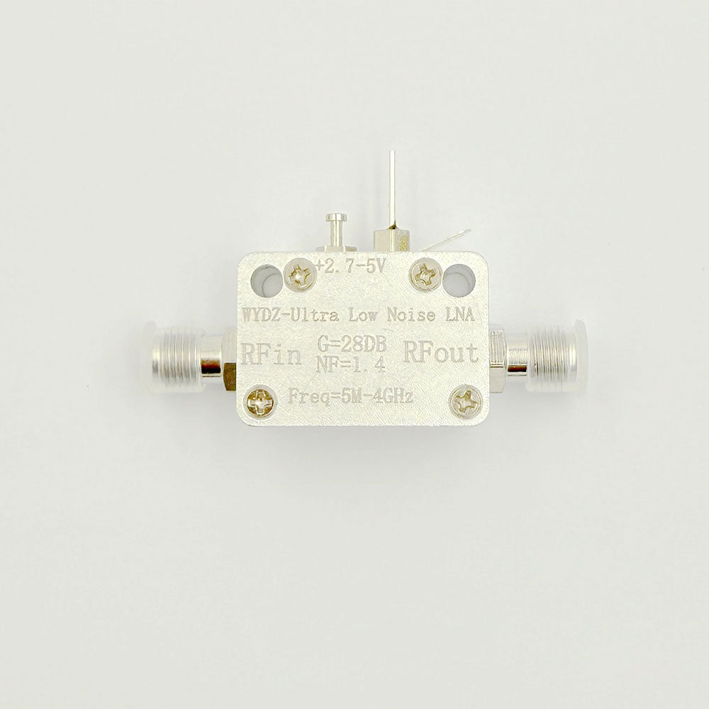 5MHz-4GHz Ultra Low Noise Amplifier NF1.4 RF Wideband LNA Module with SMA Female Connector