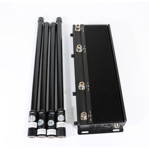 CKJ-2204M4 WiFi Drone Remote Control Signal Jammer 30W Adjustable 100M Long Range Jamming with 4 Antennas