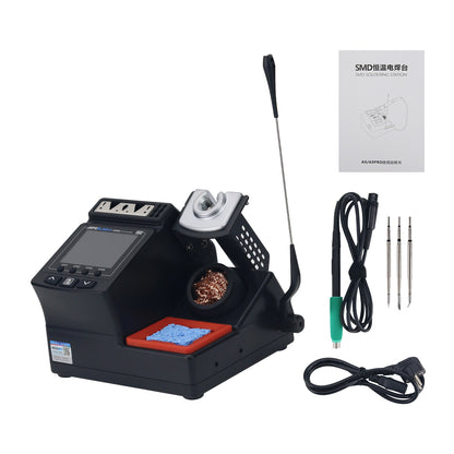 SUGON AIFEN-A9ED SMD Soldering Station, Full-Color Display Curve Mode, 120W with 210 Handle + 3 Replaceable Tips