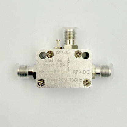 10MHz-10GHz RF Bias Tee DC Feed Block 800mA with SMA Female Connector Replacement for ZFBT-6GW+
