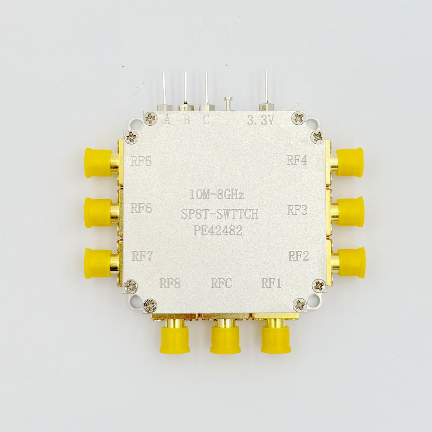 PE42482 RF Switch Module 10MHz-8GHz Single-pole Eight-throw Low Insertion Loss RF Switch with SMA Female Connector