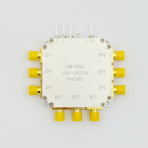 PE42482 RF Switch Module 10MHz-8GHz Single-pole Eight-throw Low Insertion Loss RF Switch with SMA Female Connector
