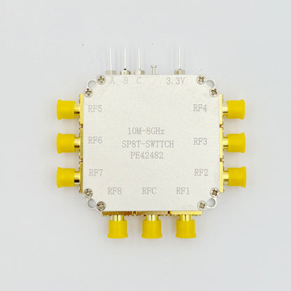 PE42482 RF Switch Module 10MHz-8GHz Single-pole Eight-throw Low Insertion Loss RF Switch with SMA Female Connector
