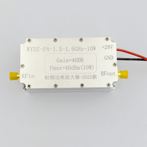1.5-1.6GHz 10W RF Power Amplifier Module 40dB High Gain Amplifier SMA Female Connector with Heatsink