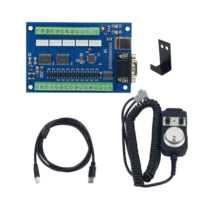 CNC Driver Board Breakout Board USB MACH3 Engraving Machine 5 Axis with MPG Handwheel Stepper Motion Controller Card
