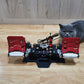 Simplayer Red FALCON Metal Flight Game Simulator Rudder Pedal High Precision Sensor with Black Adjustable Damper