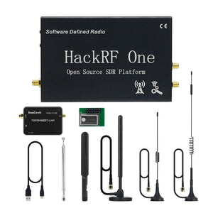 1MHz-6GHz HackRF One R9 V2.0.0 SDR Software Defined Radio Assembled Black Shell w/ LNA Antennas