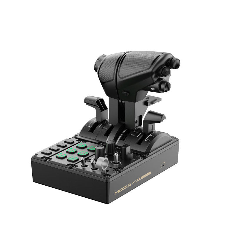 MOZA MTQ Throttle Quadrant Adjustable RGB Backlight Flight Game Simulator Throttle with TQF Grip