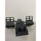 FFBeast Grey 30KG Pedal Force Flight Game Simulator Metal Rudder Pedal with Force Feedback for DCS Flight Simulation