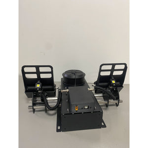 FFBeast Grey 40KG Pedal Force Flight Game Simulator Metal Rudder Pedal with Force Feedback for DCS Flight Simulation