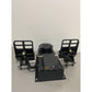 FFBeast Black 50KG Pedal Force Flight Game Simulator Metal Rudder Pedal with Force Feedback for DCS Flight Simulation