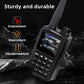 HamGeek FT-70 8W Full Band VHF UHF Simulated Walkie Talkie IP54 Waterproof Radio Communication with 1.77-inch Display