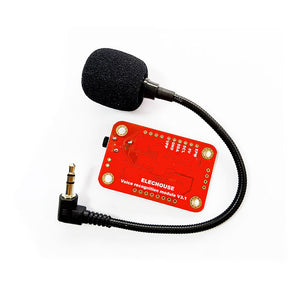 Speaker-dependent Voice Recognition Module V3 Compact Speaking Recognition Board Support 80 Voice Commands