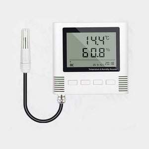 FST100-2001D 1-Channel Wall-mounted Digital Display Temperature and Humidity Recorder (1-Meter External Probe)