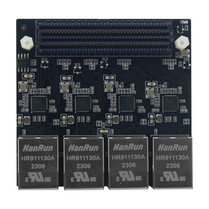 4-Channel PHY 1000M Gigabit Ethernet Port Module Onboard 50MHz Clock Source LPC FMC Sub Card RTL8211