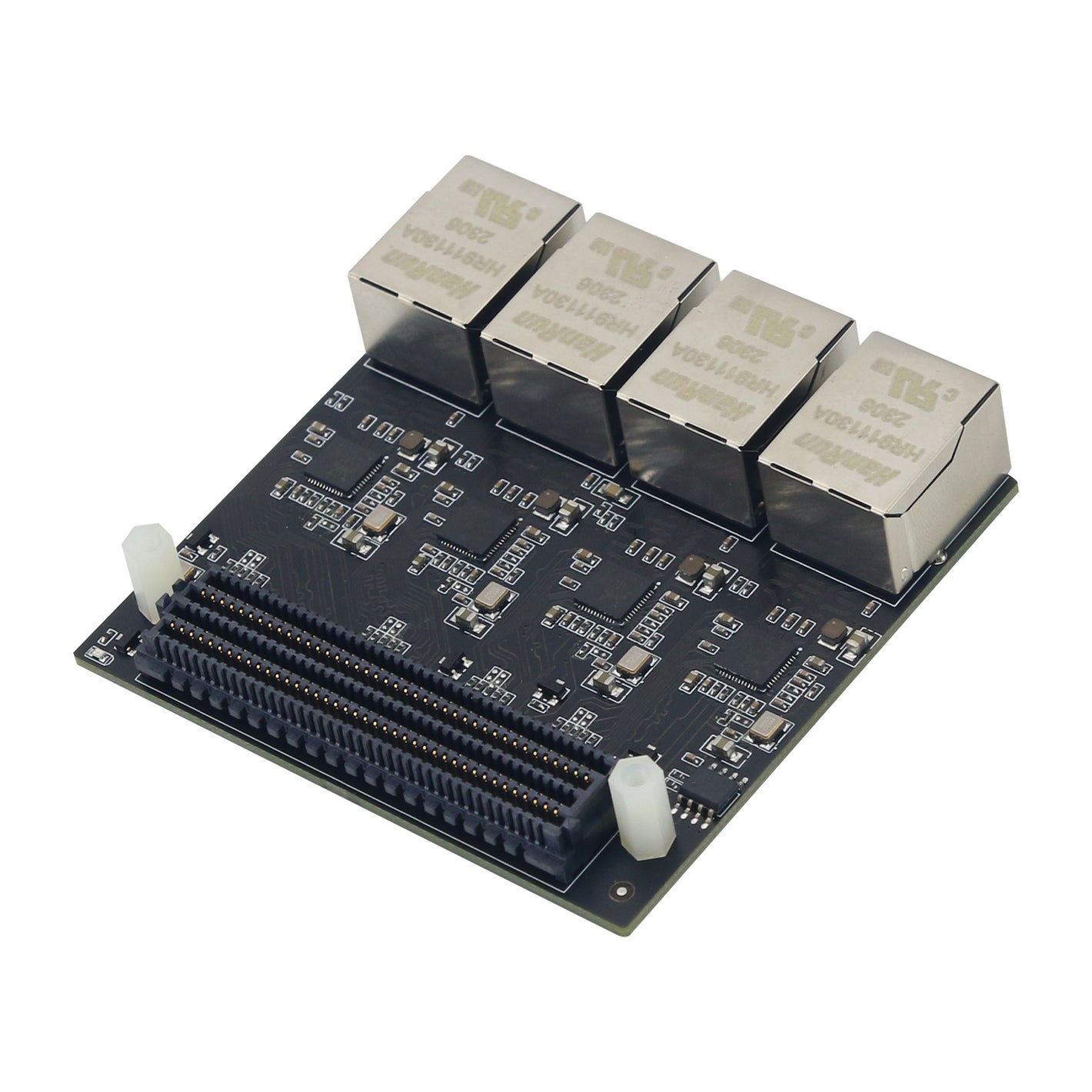 4-Channel PHY 1000M Gigabit Ethernet Port Module Onboard 50MHz Clock Source LPC FMC Sub Card RTL8211