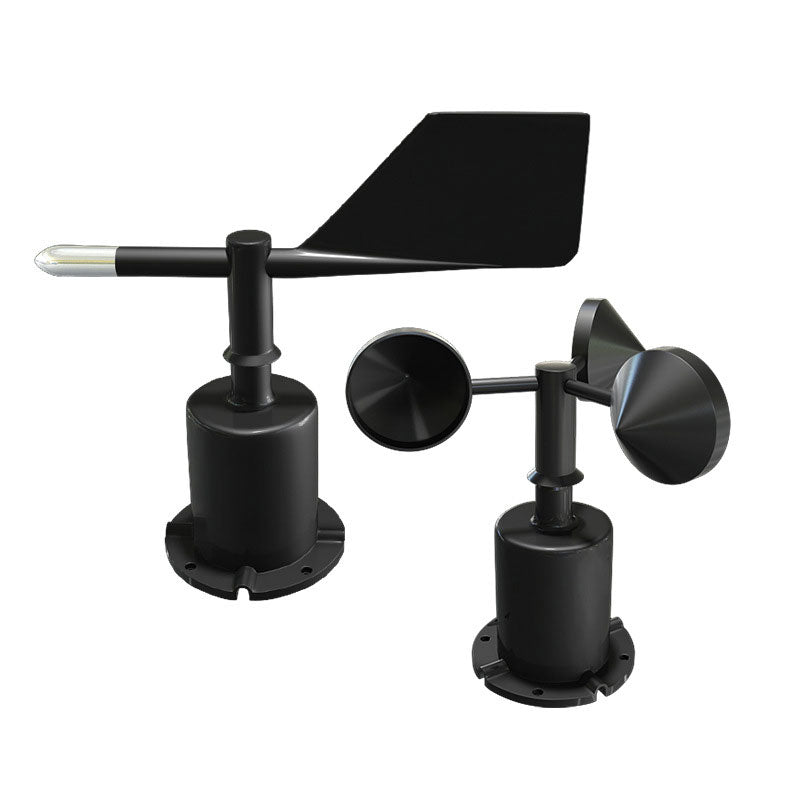 Polycarbonate Housing Outdoor Three-cup Wind Speed Sensor + 8-Direction Wind Direction Sensor IP65 Waterproof (RS485 Output)