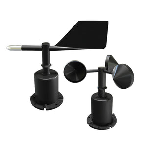 Polycarbonate Housing Outdoor Three-cup Wind Speed Sensor + 16-Direction Wind Direction Sensor IP65 Waterproof (RS485 Output)