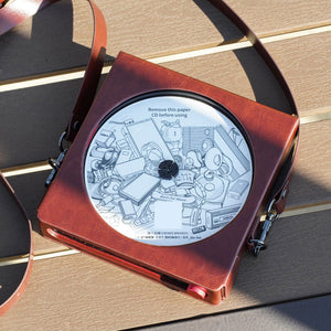 FiiO Brown SK-DM15 Customized PU Leather Protective Case with Adjustable Shoulder Strap for DM15 Portable CD Player