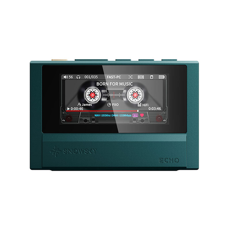 FiiO Deep Green ECHO Portable HD Lossless Music Player Built-in Dual DAC Chip 2.39-inch IPS Screen Bluetooth Mini MP3