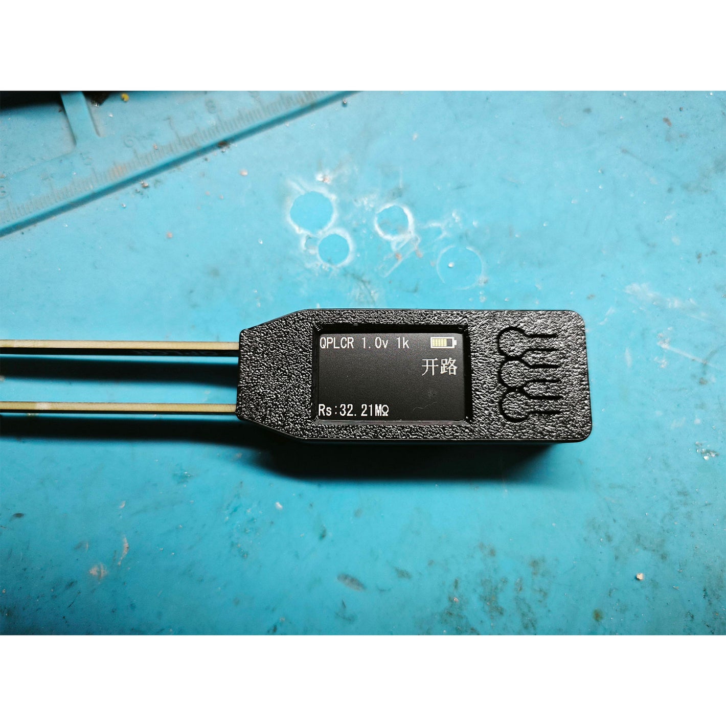 Black QPLCR 3S Handheld Digital Bridge Tweezers High Precision LCR Tweezers with HD IPS Color Screen