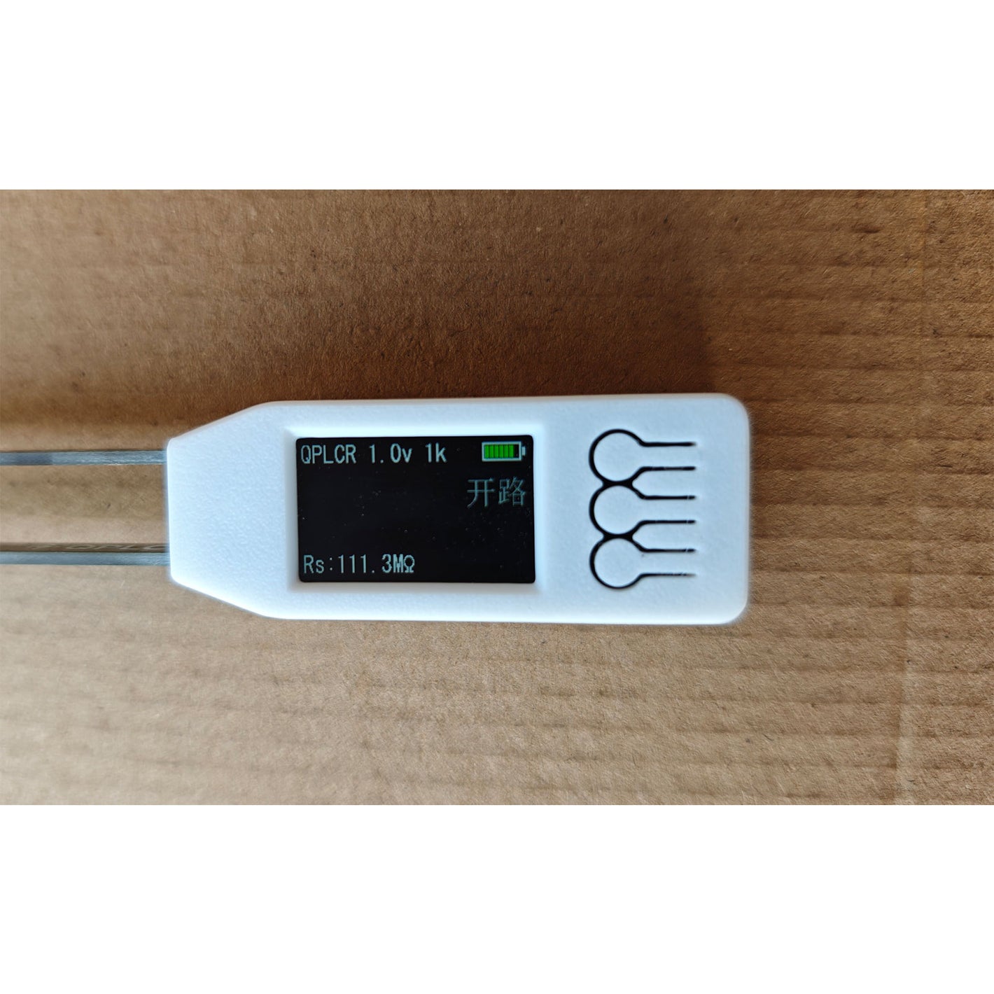 White QPLCR 3S Handheld Digital Bridge Tweezers High Precision LCR Tweezers with HD IPS Color Screen