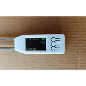 White QPLCR 3S Handheld Digital Bridge Tweezers High Precision LCR Tweezers with HD IPS Color Screen