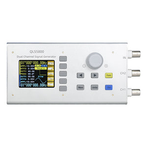 MiYee QLS5820S 0-20MHz Dual-Channel Equal-precision Output Arbitrary Wave Signal Generator with 2.4-inch LCD