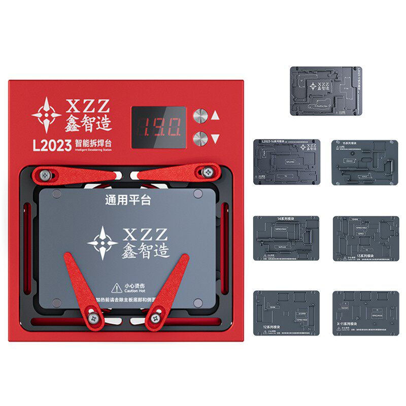 XZZ L2023 Intelligent Desoldering Station Temperature Digital Display with 7PCS X-17PM Series Motherboard Modules