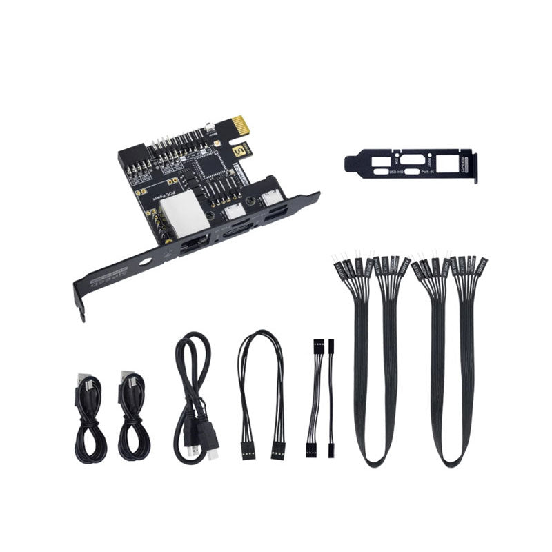 Sipeed NanoKVM-PCIE Mini Remote Control Operation and Maintenance Server HDMI-compatible with 0.49-inch 64x32 OLED