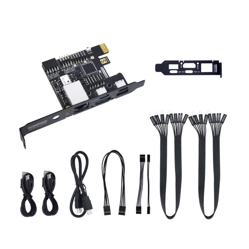 Sipeed NanoKVM-PCIE POE Mini Remote Control Operation and Maintenance Server HDMI-compatible with 0.49-inch 64x32 OLED