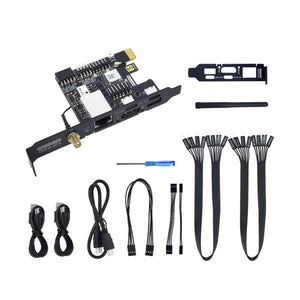 NanoKVM-PCIE POE+WiFi Mini Remote Control Operation and Maintenance Server HDMI-compatible with 0.49-inch 64x32 OLED