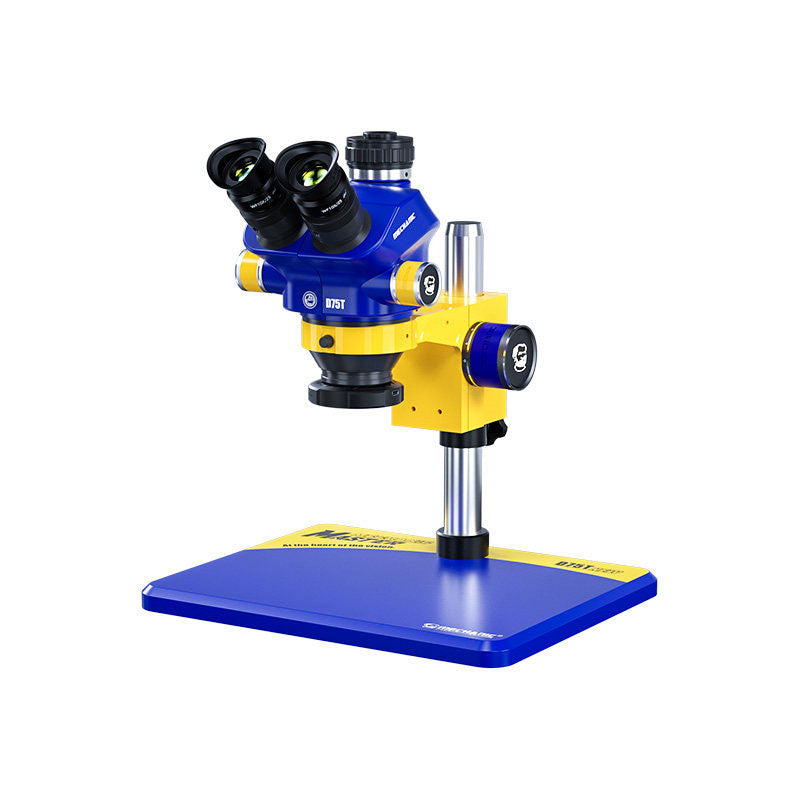 D75T-B11 0.7X-5.0X 4K HD High Precision Trinocular Microscope for Cellphone Repair and Maintenance