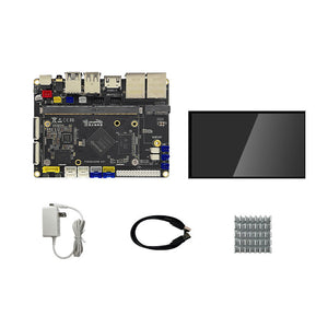 YY3568 Core Board + Base Board + 7-inch Touch Screen Kit (4GB+32GB with WiFi) for Intelligent Hardware/AI Robot Development