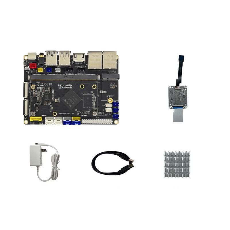 YY3568 Core Board + Base Board + MIPI Camera Module Kit (2GB+16GB with WiFi) for Intelligent Hardware/AI Robot Development