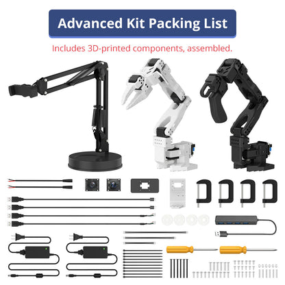 SO-ARM101 Advanced Kit (Assembled) Opensource 6-Axis Embodied Intelligent Robotic Arm Mechanical Arm with AI Vision